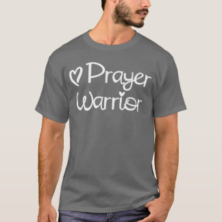 感動的な祈りの戦士 信仰の名言 友達 Tシャツ