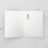 感動的な聖なる書物、経典のアイザイアの40:10のブルーバード カード (内部)