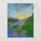 感動的な聖なる書物、経典の絵はがき ポストカード (正面)