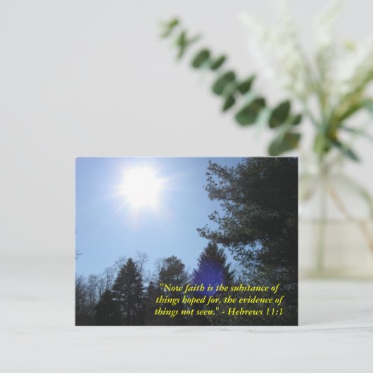 感動的な聖書の一節のポストカード ポストカード (スタンド正面)