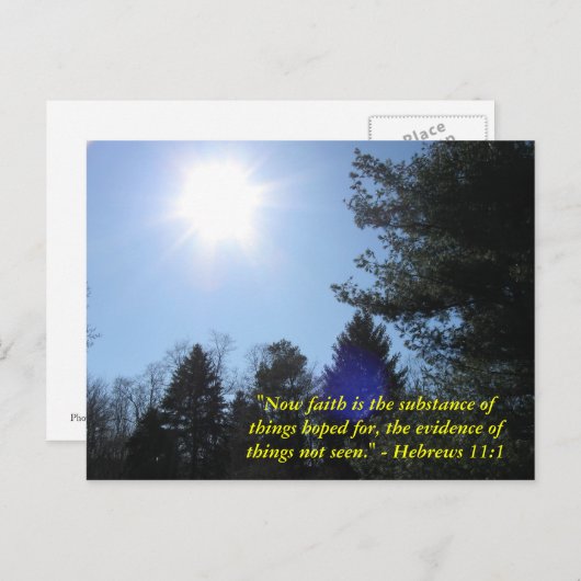 感動的な聖書の一節のポストカード ポストカード (正面/裏面)