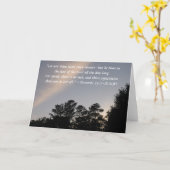 感動的な聖書の詩カード-諺の23:17 - 18 カード (黄色い花)