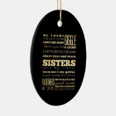 感動的な芸術-姉妹 セラミックオーナメント (右)