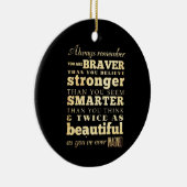 感動的な芸術- Quote先生 セラミックオーナメント (右)