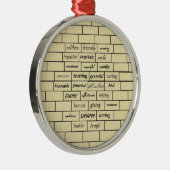 感動的な落書きのオーナメント メタルオーナメント (右)