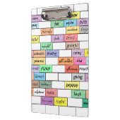 感動的な落書きのクリップボードの虹 クリップボード (左)