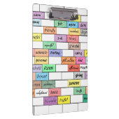 感動的な落書きのクリップボードの虹 クリップボード (右)