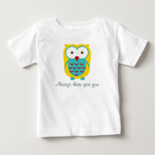 感動的な衣類のベビーOnsiesを見ているフクロウ ベビーTシャツ