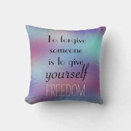 感動的な許しの引用文のリバーシブル クッション