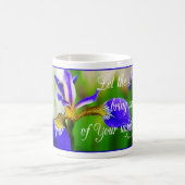 感動的な詩の朝のコーヒー・マグの花柄 コーヒーマグカップ (中央)