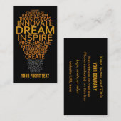 感動的な電球のカスタムな名刺 名刺 (正面/裏面)