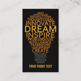 感動的な電球のカスタムな名刺 名刺