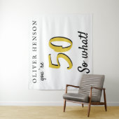 感動的な50歳の誕生日パーティーの背景 タペストリー (インサイチュ)