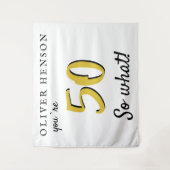 感動的な50歳の誕生日パーティーの背景 タペストリー (正面)