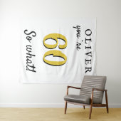 感動的な60歳の誕生日パーティー背景 タペストリー (インサイチュ(横))