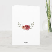 感動的な70歳の誕生日花の写真 カード (裏面)