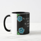 感動的なChurchillの生命引用文 マグカップ (左)