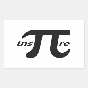 感動的なPiの記号をインスパイア 長方形シール