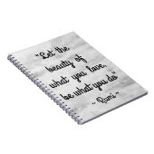 感動的なRumiの引用文 ノートブック (右側)