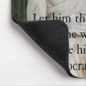 感動的なSocratesの引用文 マウスパッド (コーナー)