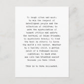 感動的はがきインスパイアの引用文 ポストカード (正面)