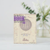 感動的はがき：世界は本… ポストカード (スタンド正面)