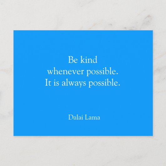 感動的はがき – Be Kind ポストカード (正面)