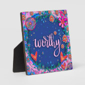 感動的やる気を起こさせるおもしろい フォトプラーク (正面)