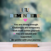 感動的やる気を起こさせるギフト アクリルサイン (ニュートラル)