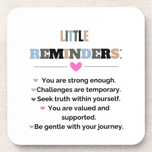 感動的やる気を起こさせるギフト コースター (正面)