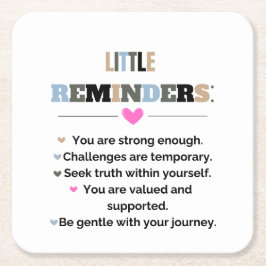 感動的やる気を起こさせるギフト スクエアペーパーコースター