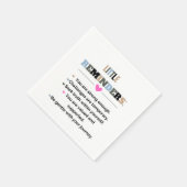 感動的やる気を起こさせるギフト スタンダードカクテルナプキン (角)