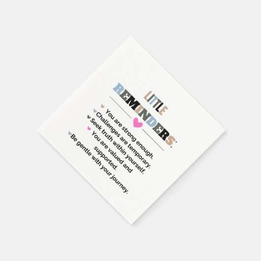 感動的やる気を起こさせるギフト スタンダードカクテルナプキン (角)