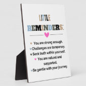 感動的やる気を起こさせるギフト フォトプラーク (側面)