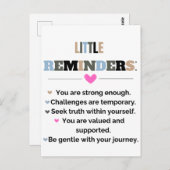 感動的やる気を起こさせるギフト ポストカード (正面/裏面)