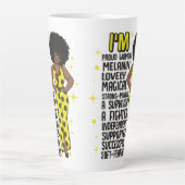 感動的やる気を起こさせる前向き女王 カフェラテマグ (正面)