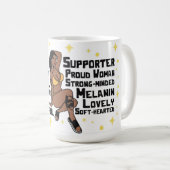 感動的やる気を起こさせる前向き女王 コーヒーマグカップ (正面右)