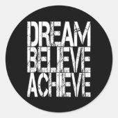 感動的やる気を起こさせる引用文シャツレディメンズB ラウンドシール (正面)