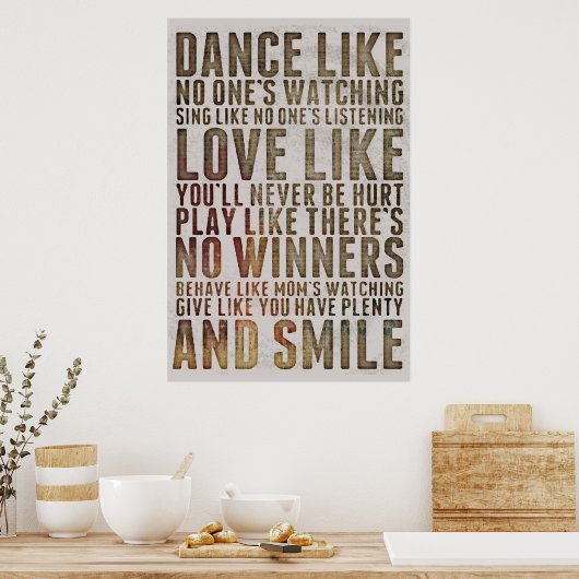 感動的やる気を起こさせる引用文スタイリッシュ ポスター (キッチン)
