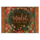 感動的やる気を起こさせる引用文フローラハート カッティングボード (正面)