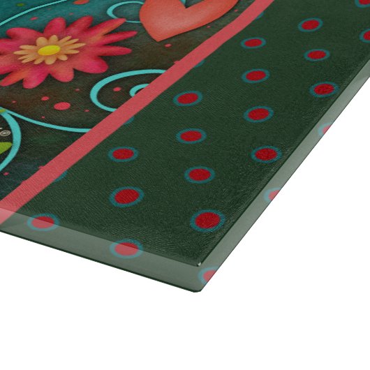 感動的やる気を起こさせる引用文フローラ カッティングボード (角)