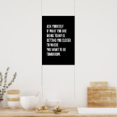 感動的やる気を起こさせる引用文頼自 ポスター (キッチン)