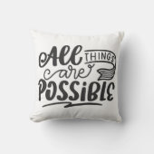 感動的やる気を起こさせる引用文 クッション (正面)