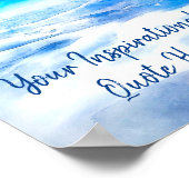 感動的やる気を起こさせる引用文 – ブルースカイ天国 ポスター (角)