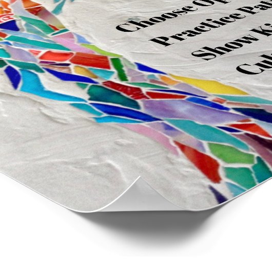 感動的やる気を起こさせる引用文 ポスター (角)