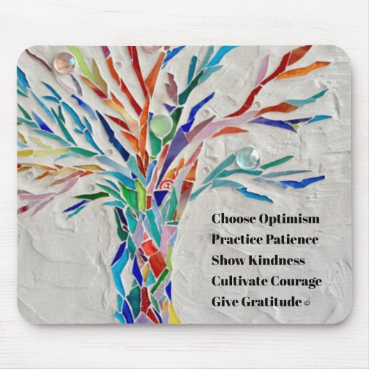 感動的やる気を起こさせる引用文 マウスパッド (正面)