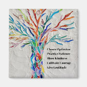 感動的やる気を起こさせる引用文 マグネット (正面)