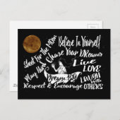 感動的やる気を起こさせる星ポストカード ポストカード (正面/裏面)