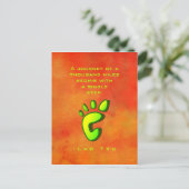 感動的ウィズやる気を起こさせるバイラオチュ ポストカード (スタンド正面)