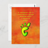 感動的ウィズやる気を起こさせるバイラオチュ ポストカード (正面/裏面)